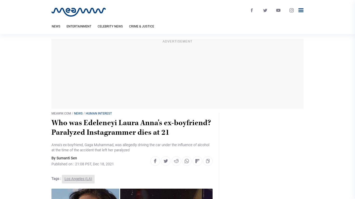 Who was Edeleneyi Laura Anna's ex-boyfriend? Paralyzed Instagrammer ...